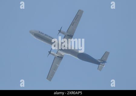 Chiangmai, Thailand - 17. Dezember 2023: RDPL-34225 ATR72-600 von Lao Airlines. Flug Chiang mai nach Luang Prabang. Stockfoto