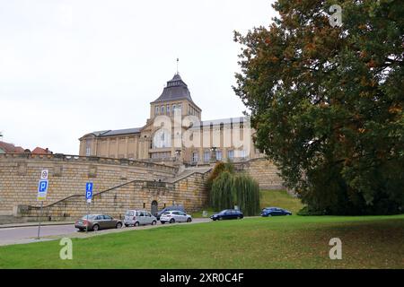 28. Oktober 2023: Stettin, Stettin, Stettin, Stettin, Polen: Nationalmuseum auf den Haken Terrassen (Waly Chrobrego) im Herbst Stockfoto