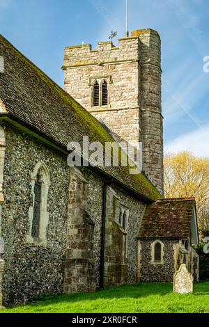 Pfarrkirche St Mildred, Nurstead Church Lane, Nurstead, Meopham, Kent Stockfoto