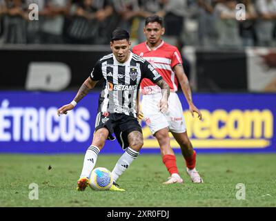 7. August 2024: Arena MRV, Belo Horizonte, Brasilien: Brasilianischer Cup-Fußball, Atletico Mineiro gegen CRB: Matias Zaracho von Atletico Mineiro, Stockfoto