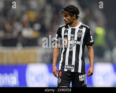 August 2024: Arena MRV, Belo Horizonte, Brasilien: Brasilianischer Cup-Fußball, Atletico Mineiro gegen CRB: Gustavo Scarpa von ATL&#xe9;tico Mineiro, Stockfoto