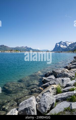 Fallbodensee in der Schweiz im Berner Oberland Schweizer Alpen Stockfoto