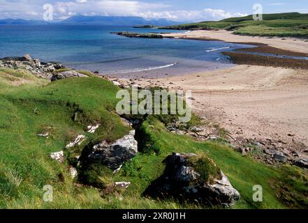 Kilmory Beach, Isle of Rum National Nature Reserve, Hebriden, Schottland August Stockfoto