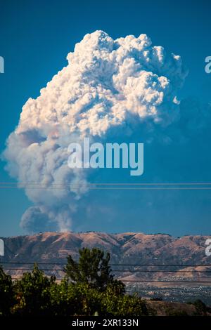 Lake Fire - Santa Clarita, CA - 12. August 2020 Stockfoto