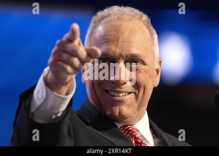 Milwaukee, Vereinigte Staaten von Amerika, 16. Juli 2024, Repräsentant Steve Scalise (R-LA) beim Republican National Convention in Milwaukee Stockfoto