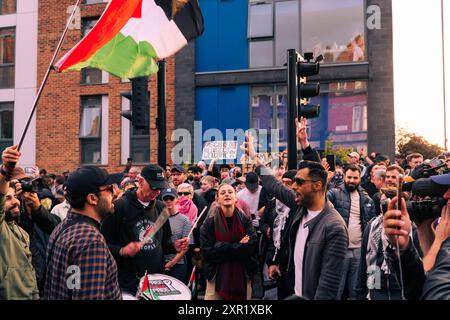 Friedlicher Anti-Rassismus-Marsch zum Schutz von Asylum Link in Liverpool am 7. August 2024 Stockfoto