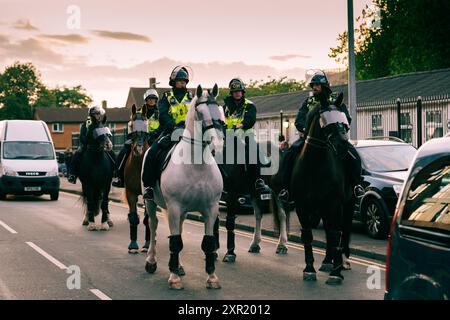 Friedlicher Anti-Rassismus-Marsch zum Schutz von Asylum Link in Liverpool am 7. August 2024 Stockfoto