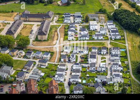 Luftbild, Belgisches Viertel Soest, Baustelle mit Renovierung, Wohnsiedlung Oberst-Adam-Weg, Soest, Soester Börde, Nordrhein-Westfalen, Deutschland ACHTUNGxMINDESTHONORARx60xEURO *** Luftaufnahme, Belgisches Viertel Soest, Baustelle mit Renovierung, Wohngut Oberst Adam Weg, Soest, Soester Börde, Nordrhein-Westfalen, Deutschland ACHTUNGxMINDESTHONORARx60xEURO Stockfoto