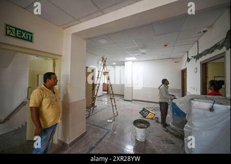Neu-Delhi, Indien. August 2024. NEW DELHI, INDIEN - 7. AUGUST: Ein Blick auf das neue Tierklinikum der NDMCs in Moti Bagh am 7. August 2024 in New Delhi, Indien. (Foto: Sanchit Khanna/Hindustan Times/SIPA USA) Credit: SIPA USA/Alamy Live News Stockfoto