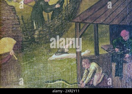 Detail Sprüche Painting, 12-08-1998, Whizgle Dutch News: Historische Bilder zugeschnitten auf die Zukunft. Erkunden Sie die Vergangenheit der Niederlande mit modernen Perspektiven durch Bilder von niederländischen Agenturen. Verbinden der Ereignisse von gestern mit den Erkenntnissen von morgen. Begeben Sie sich auf eine zeitlose Reise mit Geschichten, die unsere Zukunft prägen. Stockfoto