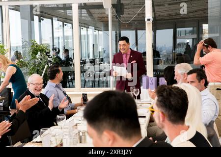 Joey Zhou Fernsehmoderator, Gründer von LABA Stockfoto