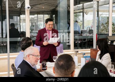 Joey Zhou Fernsehmoderator, Gründer von LABA Stockfoto