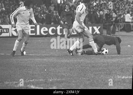 Football Amsterdam 701, Anderlecht - Leeds United, Football, 06-08-1976, Whizgle Dutch News: Historical Images Tailored for the Future. Erkunden Sie die Vergangenheit der Niederlande mit modernen Perspektiven durch Bilder von niederländischen Agenturen. Verbinden der Ereignisse von gestern mit den Erkenntnissen von morgen. Begeben Sie sich auf eine zeitlose Reise mit Geschichten, die unsere Zukunft prägen. Stockfoto