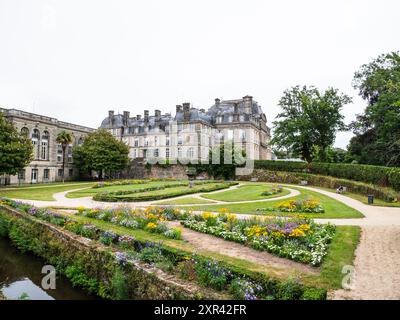 Vannes, Frankreich: 6. August 2024: Jardin de la Prefecture in Vannes, Französisch-Bretagne, Frankreich Stockfoto