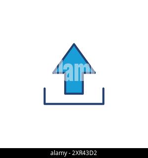 Symbolvektor hochladen. Symbol zum Laden von Daten Stock Vektor