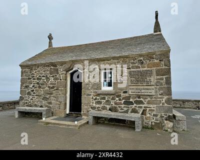 Die antike Nikolaikapelle, 1911 umgebaut. Stockfoto