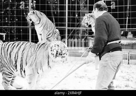 Zirkuslehrer Renz, Schalkwijk, Haarlem, Niederlande, 18-12-1991, Whizgle Dutch News: historische Bilder für die Zukunft. Erkunden Sie die Vergangenheit der Niederlande mit modernen Perspektiven durch Bilder von niederländischen Agenturen. Verbinden der Ereignisse von gestern mit den Erkenntnissen von morgen. Begeben Sie sich auf eine zeitlose Reise mit Geschichten, die unsere Zukunft prägen. Stockfoto