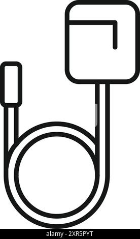 Tonometer zur intraokularen Druckmessung mit Applanationsmethode zur Glaukomprüfung Stock Vektor