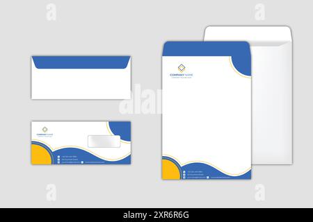 Vorlage für Corporate Envelope Design Set Stock Vektor