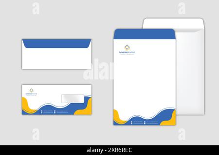 Vorlage für Corporate Envelope Design Set Stock Vektor