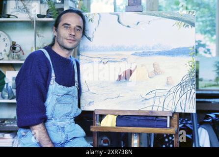 Lex Hielker + Gemälde von Kemenade, 20-10-1996, Whizgle Dutch News: Historische Bilder zugeschnitten auf die Zukunft. Erkunden Sie die Vergangenheit der Niederlande mit modernen Perspektiven durch Bilder von niederländischen Agenturen. Verbinden der Ereignisse von gestern mit den Erkenntnissen von morgen. Begeben Sie sich auf eine zeitlose Reise mit Geschichten, die unsere Zukunft prägen. Stockfoto