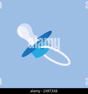 Schnappen Sie sich dieses wunderschön gestaltete Symbol für Schnuller und Brustwarzenvektor Stock Vektor