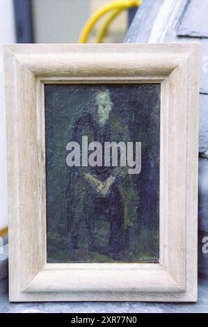 Painting Wim Steijn, 20-12-2001, Whizgle Dutch News: Historische Bilder zugeschnitten auf die Zukunft. Erkunden Sie die Vergangenheit der Niederlande mit modernen Perspektiven durch Bilder von niederländischen Agenturen. Verbinden der Ereignisse von gestern mit den Erkenntnissen von morgen. Begeben Sie sich auf eine zeitlose Reise mit Geschichten, die unsere Zukunft prägen. Stockfoto