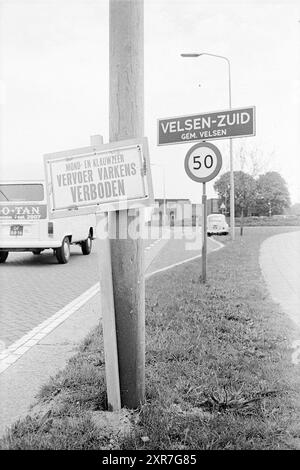 Platte Maul- und Klauenseuche, Plates, 21-05-1973, Whizgle Dutch News: Historische Bilder zugeschnitten auf die Zukunft. Erkunden Sie die Vergangenheit der Niederlande mit modernen Perspektiven durch Bilder von niederländischen Agenturen. Verbinden der Ereignisse von gestern mit den Erkenntnissen von morgen. Begeben Sie sich auf eine zeitlose Reise mit Geschichten, die unsere Zukunft prägen. Stockfoto