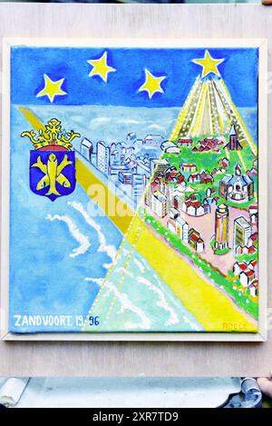 Weihnachtskartengemälde, Zandvoort, Zandvoort, 16-11-1995, Whizgle Dutch News: Historische Bilder zugeschnitten auf die Zukunft. Erkunden Sie die Vergangenheit der Niederlande mit modernen Perspektiven durch Bilder von niederländischen Agenturen. Verbinden der Ereignisse von gestern mit den Erkenntnissen von morgen. Begeben Sie sich auf eine zeitlose Reise mit Geschichten, die unsere Zukunft prägen. Stockfoto