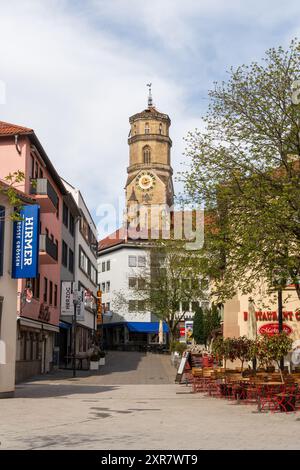 Stiftskirche, Evangelische Kirche in Stuttgart, Baden-Württemberg, Deutschland Stockfoto