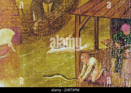 Detail Sprüche Painting, 12-08-1998, Whizgle Dutch News: Historische Bilder zugeschnitten auf die Zukunft. Erkunden Sie die Vergangenheit der Niederlande mit modernen Perspektiven durch Bilder von niederländischen Agenturen. Verbinden der Ereignisse von gestern mit den Erkenntnissen von morgen. Begeben Sie sich auf eine zeitlose Reise mit Geschichten, die unsere Zukunft prägen. Stockfoto