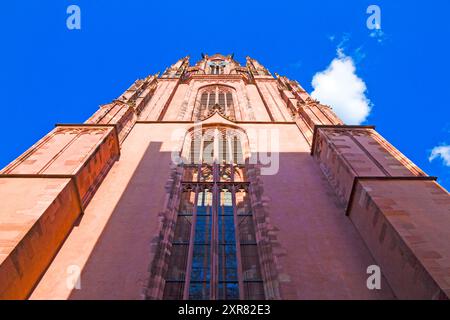 Frankfurter Dom St. Bartholomaus Kaiserdon in Deutschland. Stockfoto