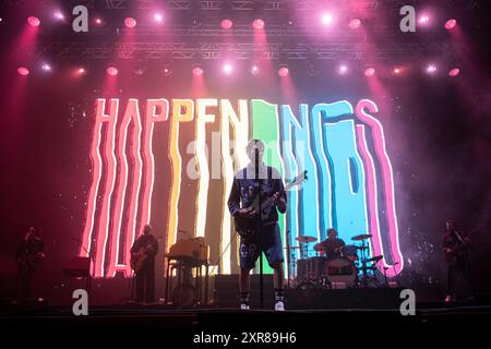 Kasabian tritt beim Festival Cruilla, Barcelona 12. Juli 2024 auf. Fotograf: Ale Espaliat Stockfoto