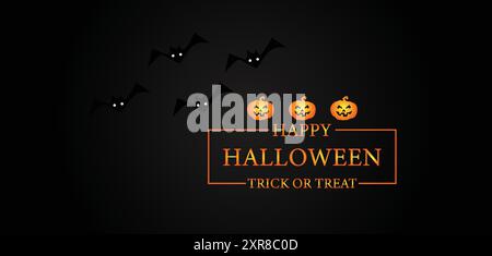 Happy Halloween Text Design für einen lustigen Urlaub Stock Vektor