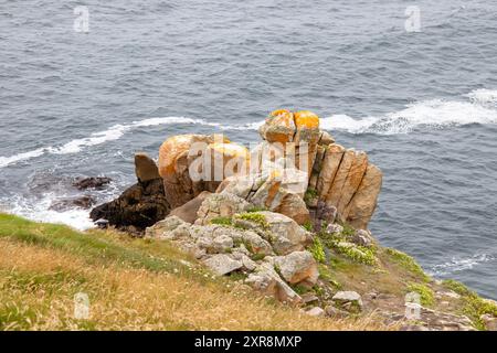 Beuzec-Cap-Sizun.. Douarnenez. Côte sauvage à la pointe du Millier Stockfoto