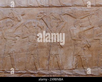 Reliefs aus dem Inneren des Grabes von Kagemni Ägypten Stockfoto