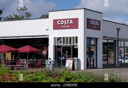 costa Coffee Branch, Sweet Briar Retail Park, norwich, norfolk, england Stockfoto