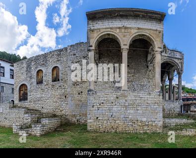 Berat, Albanien, die Stadt der tausend Windows Stockfoto