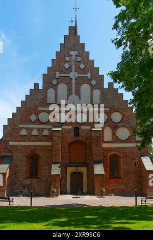 St. Laurentii (St. Laurentii), Söderköping, Östergötland, Schweden. Historische Ereignisse in der Kirche St. Laurentii: 1281 die Frau Magnus Ladulå Stockfoto