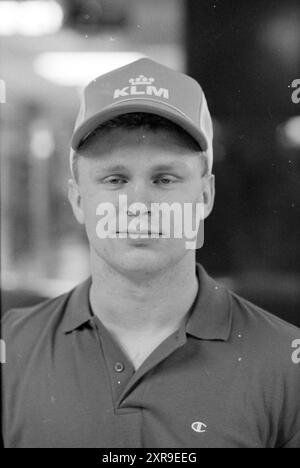 Köpfe Spieler nannten. Baseballteam, Baseball, 19. 11. 1986, Whizgle Dutch News: Historische Bilder für die Zukunft. Erkunden Sie die Vergangenheit der Niederlande mit modernen Perspektiven durch Bilder von niederländischen Agenturen. Verbinden der Ereignisse von gestern mit den Erkenntnissen von morgen. Begeben Sie sich auf eine zeitlose Reise mit Geschichten, die unsere Zukunft prägen. Stockfoto