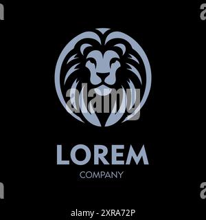 Lorem Company – Vektor-Illustration Mit Flachem Logo Stock Vektor