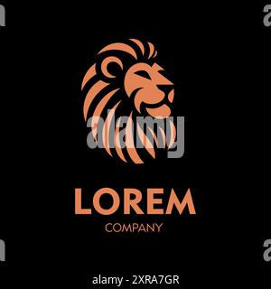 Lorem Company – Vektor-Illustration Mit Flachem Logo Stock Vektor