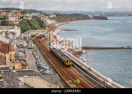 GWR-Klasse 150 Nr. 150221, Dawlish, Devon, England, Großbritannien Stockfoto