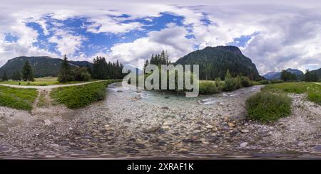 360 Grad Panorama Ansicht von Avisio - Val di Fassa - Italien - 360-Grad-Foto