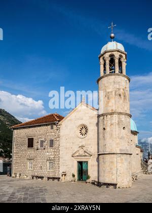 Unsere Lieben Frau der Felsen, Kotor, Montenegro. Stockfoto