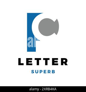 Designvorlage für ursprüngliches CP-Symbol-Logo Stock Vektor