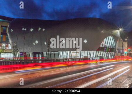 Public Library Building, Pontypridd, Rhondda Cynon Taff, South Wales, Großbritannien Stockfoto