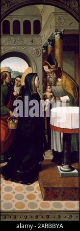 Christus im Tempel dargestellt - Gemälde von Juan Correa de Vivar Stockfoto