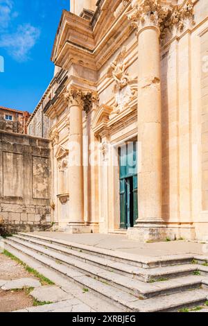 Kirche des heiligen Ignatius von Loyola in Dubrovnik, Kroatien Stockfoto