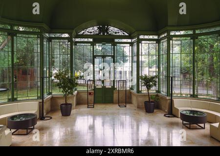 Es ist Teil des Wintergartens der Lenck Villa in Sopron, Ungarn Stockfoto